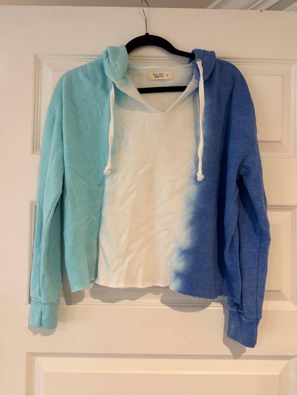 Ron Jon Blue & Aqua Tie-Dye Hooded Sweatshirt